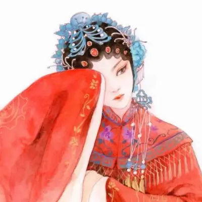 读者头像，短发女性读者的线条插画